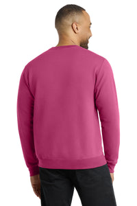 Port & Co Core Fleece Crewneck Sweatshirt - Sangria Back