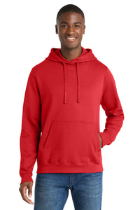 Port & Co Fan Favorite Fleece Pullover Hooded Sweatshirt - Bright Red