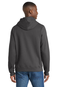 Port & Co Fan Favorite Fleece Pullover Hooded Sweatshirt - Charcoal Back