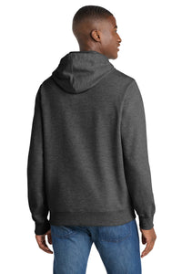 Port & Co Fan Favorite Fleece Pullover Hooded Sweatshirt - Dark Heather Grey Back