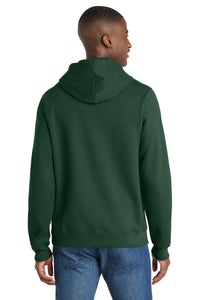 Port & Co Fan Favorite Fleece Pullover Hooded Sweatshirt - Forest Green Back