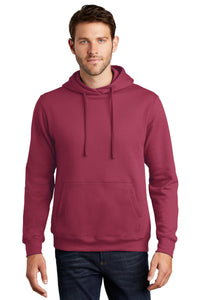 Port & Co Fan Favorite Fleece Pullover Hooded Sweatshirt - Garnet
