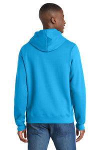 Port & Co Fan Favorite Fleece Pullover Hooded Sweatshirt - Sapphire Back