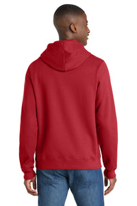 Port & Co Fan Favorite Fleece Pullover Hooded Sweatshirt - Team Cardinal Back