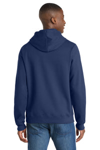 Port & Co Fan Favorite Fleece Pullover Hooded Sweatshirt - Team Navy Back