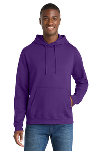 Port & Co Fan Favorite Fleece Pullover Hooded Sweatshirt - Team Purple