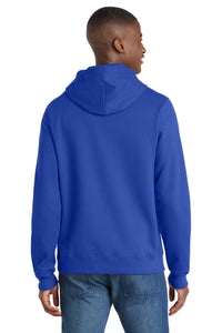 Port & Co Fan Favorite Fleece Pullover Hooded Sweatshirt - True Royal Back
