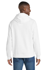 Port & Co Fan Favorite Fleece Pullover Hooded Sweatshirt - White Back