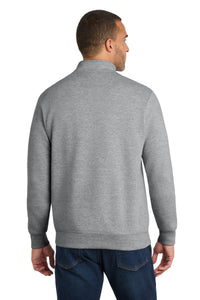 Port & Co Fan Favorite Fleece 1/4-Zip Pullover Sweatshirt - Athletic Heather Back