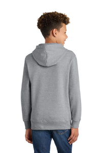 Port & Co Youth Fan Favorite Fleece Pullover Hooded Sweatshirt - Athletic Heather Back