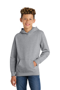 Port & Co Youth Fan Favorite Fleece Pullover Hooded Sweatshirt - Athletic Heather