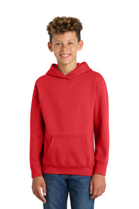 Port & Co Youth Fan Favorite Fleece Pullover Hooded Sweatshirt - Bright Red