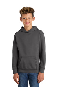 Port & Co Youth Fan Favorite Fleece Pullover Hooded Sweatshirt - Charcoal