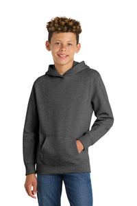 Port & Co Youth Fan Favorite Fleece Pullover Hooded Sweatshirt - Dark Heather Grey