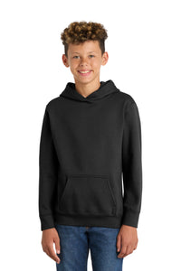 Port & Co Youth Fan Favorite Fleece Pullover Hooded Sweatshirt - Jet Black