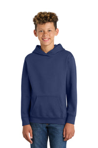 Port & Co Youth Fan Favorite Fleece Pullover Hooded Sweatshirt - Team Navy