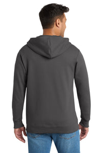 Port & Co Fan Favorite Fleece Full-Zip Hooded Sweatshirt - Charcoal Back