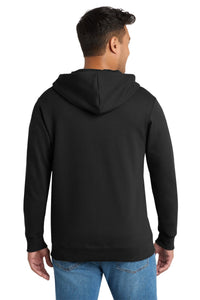 Port & Co Fan Favorite Fleece Full-Zip Hooded Sweatshirt - Jet Black Back