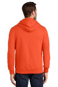 Port & Co Fan Favorite Fleece Full-Zip Hooded Sweatshirt - Orange Back