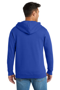 Port & Co Fan Favorite Fleece Full-Zip Hooded Sweatshirt - True Royal Back