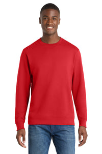 Port & Co Fan Favorite Fleece Crewneck Sweatshirt - Bright Red