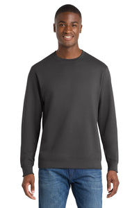 Port & Co Fan Favorite Fleece Crewneck Sweatshirt - Charcoal