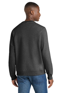 Port & Co Fan Favorite Fleece Crewneck Sweatshirt - Dark Heather Grey Back