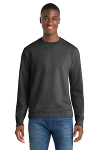 Port & Co Fan Favorite Fleece Crewneck Sweatshirt - Dark Heather Grey