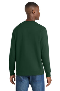 Port & Co Fan Favorite Fleece Crewneck Sweatshirt - Forest Green Back