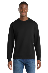Port & Co Fan Favorite Fleece Crewneck Sweatshirt - Jet Black