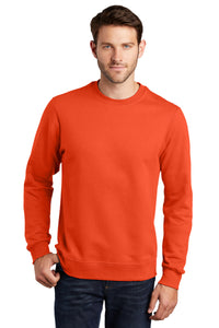 Port & Co Fan Favorite Fleece Crewneck Sweatshirt - Orange