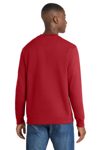 Port & Co Fan Favorite Fleece Crewneck Sweatshirt - Team Cardinal Back
