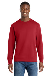 Port & Co Fan Favorite Fleece Crewneck Sweatshirt - Team Cardinal