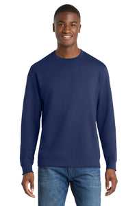 Port & Co Fan Favorite Fleece Crewneck Sweatshirt - Team Navy