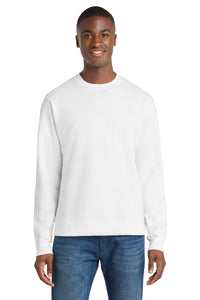 Port & Co Fan Favorite Fleece Crewneck Sweatshirt - White