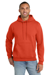 Port & Co Tall Essential Fleece Pullover Hooded Sweatshirt - Orange