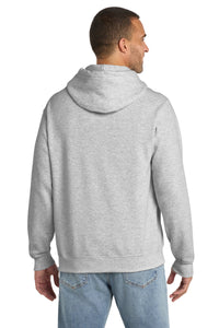 Port & Co Essential Fleece Pullover Hooded Sweatshirt - Ash Back