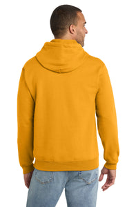 Port & Co Essential Fleece Pullover Hooded Sweatshirt - Gold Back