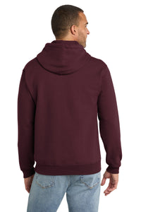 Port & Co Essential Fleece Pullover Hooded Sweatshirt - Maroon Back