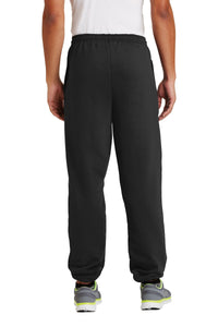 Port & Co Essential Fleece Sweatpant with Pockets - Jet Black Back