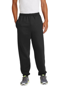 Port & Co Essential Fleece Sweatpant with Pockets - Jet Black