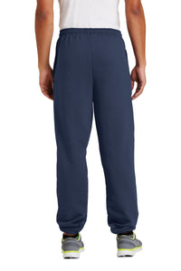 Port & Co Essential Fleece Sweatpant with Pockets - Navy Back