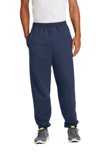 Port & Co Essential Fleece Sweatpant with Pockets - Navy