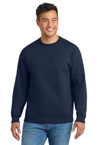 Port & Co Tall Essential Fleece Crewneck Sweatshirt - Navy