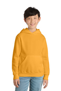 Port & Co Youth Core Fleece Pullover Hooded Sweatshirt - Gold