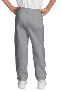 Port & Co Youth Core Fleece Sweatpant - Athletic Heather Back