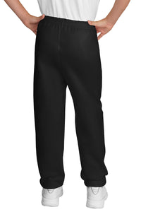 Port & Co Youth Core Fleece Sweatpant - Jet Black Back