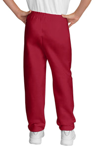 Port & Co Youth Core Fleece Sweatpant - Red Back