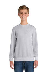 Port & Co Youth Core Fleece Crewneck Sweatshirt - Ash