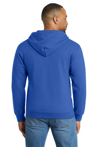 Port & Co Tall Essential Fleece Full-Zip Hooded Sweatshirt - Royal Back